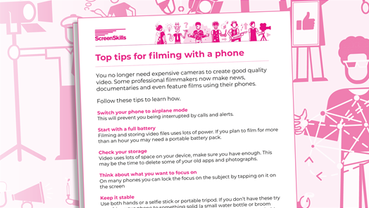 Top tips for filming with a phone